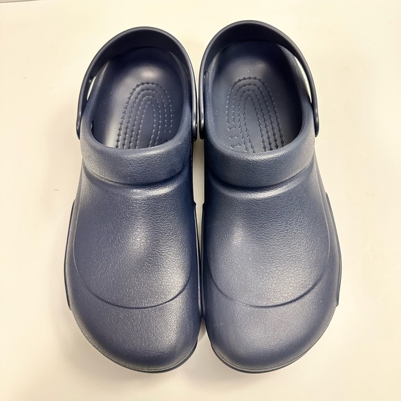Crocs Men's Bistro Slip Resistant Work Clog in Blue-Navy Size 12 - Picture 3 of 13